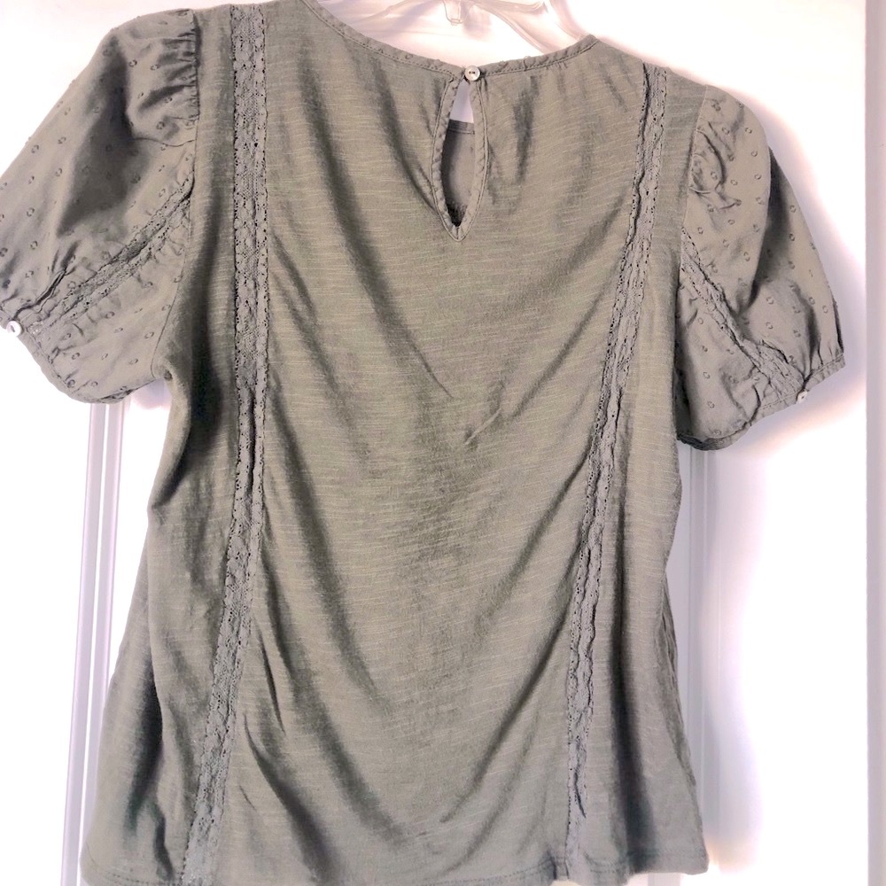 🍀Lucky Brand Cute Green Top in Size XS - Picture 4 of 7